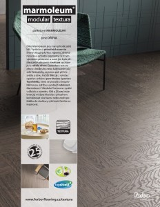 Marmoleum modular textura